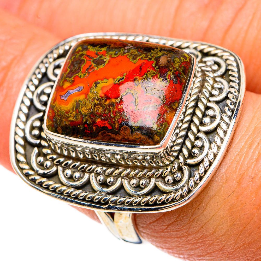 Moroccan Agate Rings handcrafted by Anasilvercos - RING83498