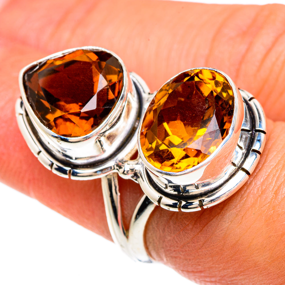 Mandarin Citrine Rings handcrafted by Anasilvercos - RING83504