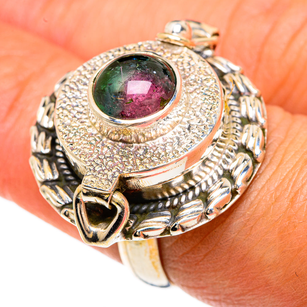 Watermelon Tourmaline Rings handcrafted by Anasilvercos - RING83517