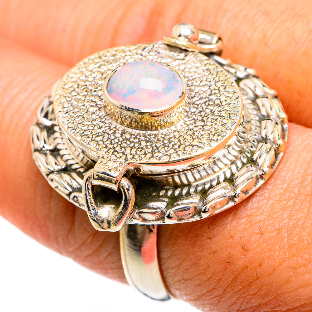 Rainbow Moonstone Rings handcrafted by Anasilvercos - RING83518