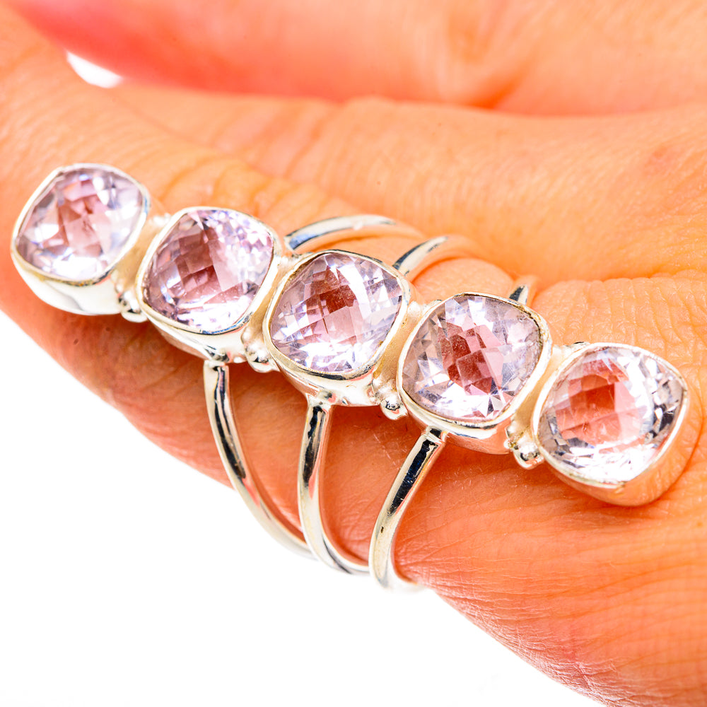 Kunzite Rings handcrafted by Anasilvercos - RING83545