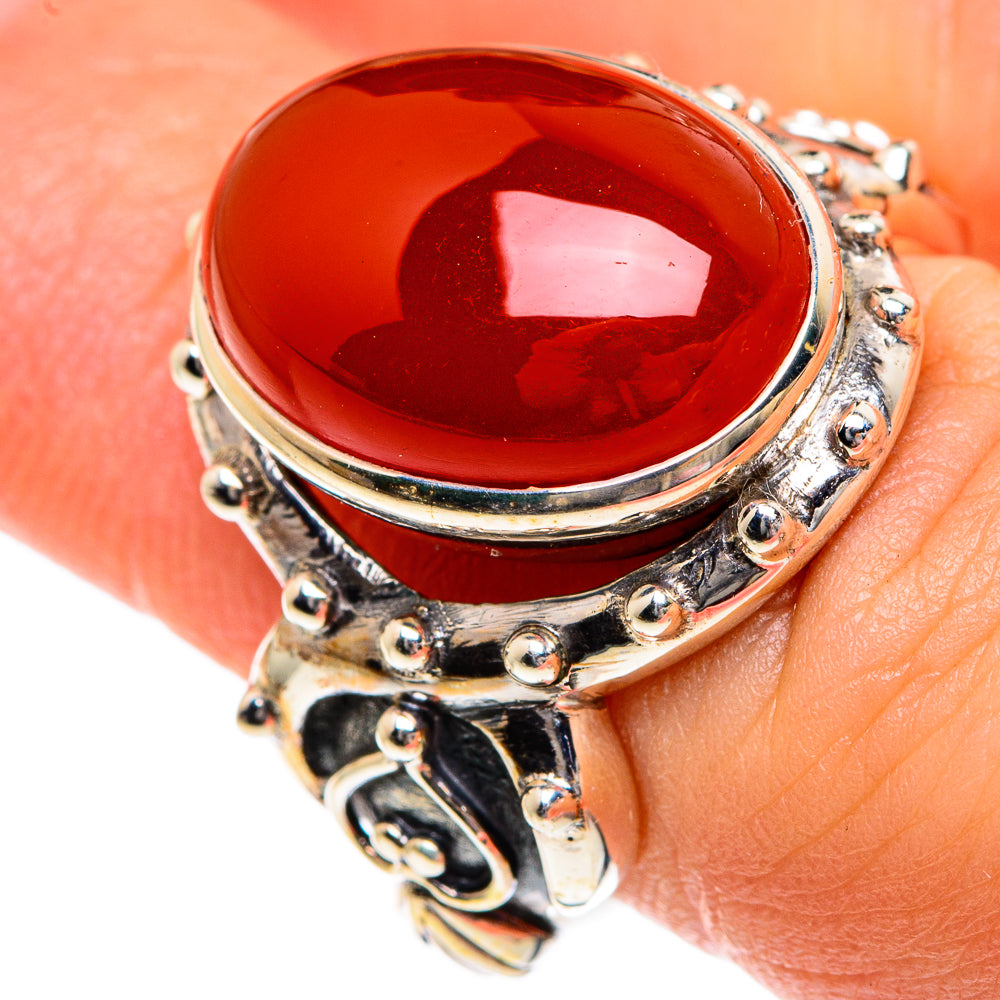 Carnelian Rings handcrafted by Anasilvercos - RING83576