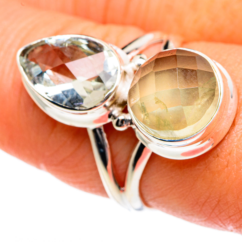 Prehnite Rings handcrafted by Anasilvercos - RING83609
