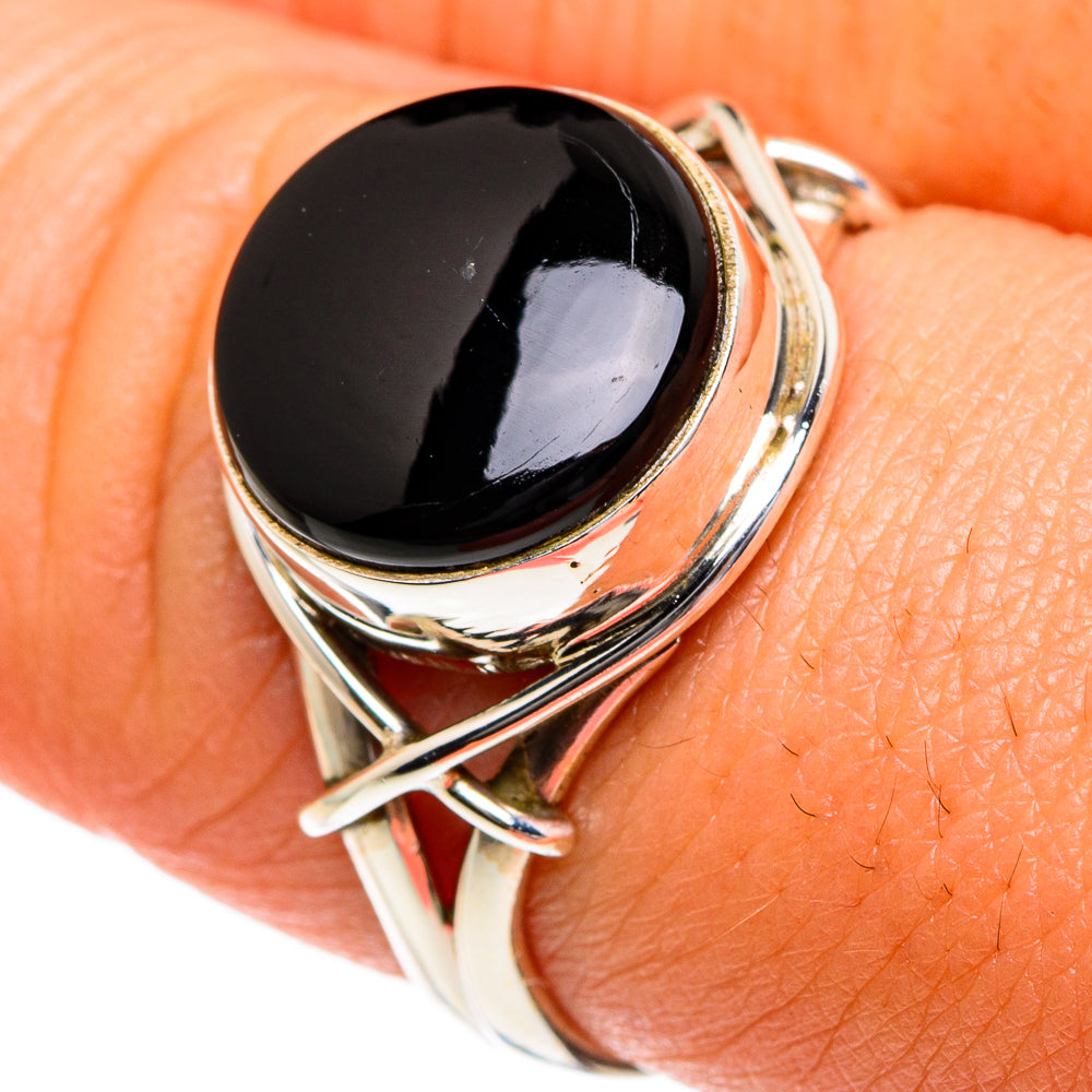 Black Onyx Rings handcrafted by Anasilvercos - RING83629