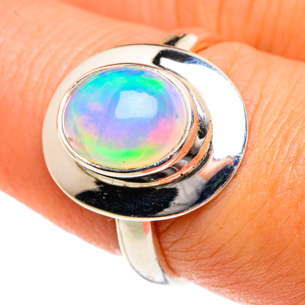 Ethiopian Opal Rings handcrafted by Anasilvercos - RING83637