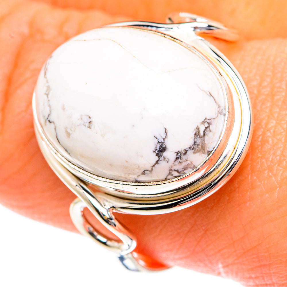 Howlite Rings handcrafted by Anasilvercos - RING83673