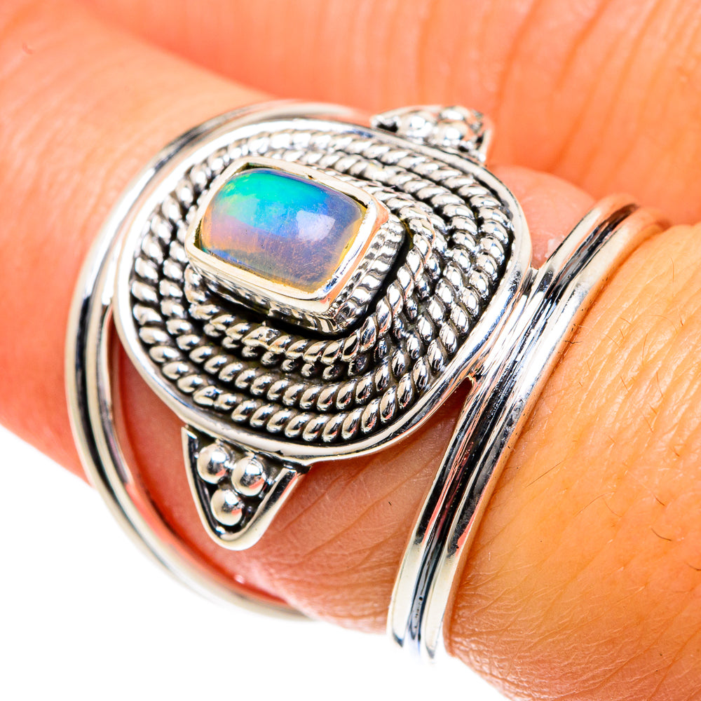 Ethiopian Opal Rings handcrafted by Anasilvercos - RING83676