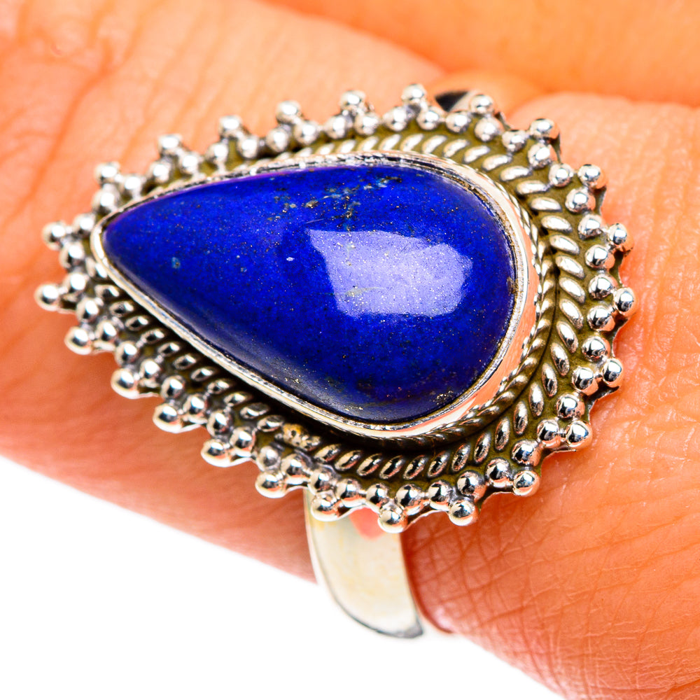 Lapis Lazuli Rings handcrafted by Anasilvercos - RING83686