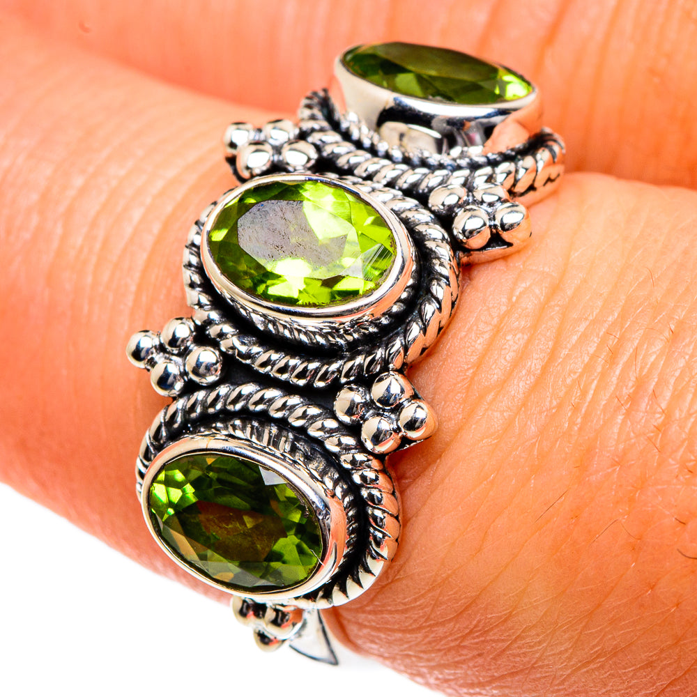 Peridot Rings handcrafted by Anasilvercos - RING83690