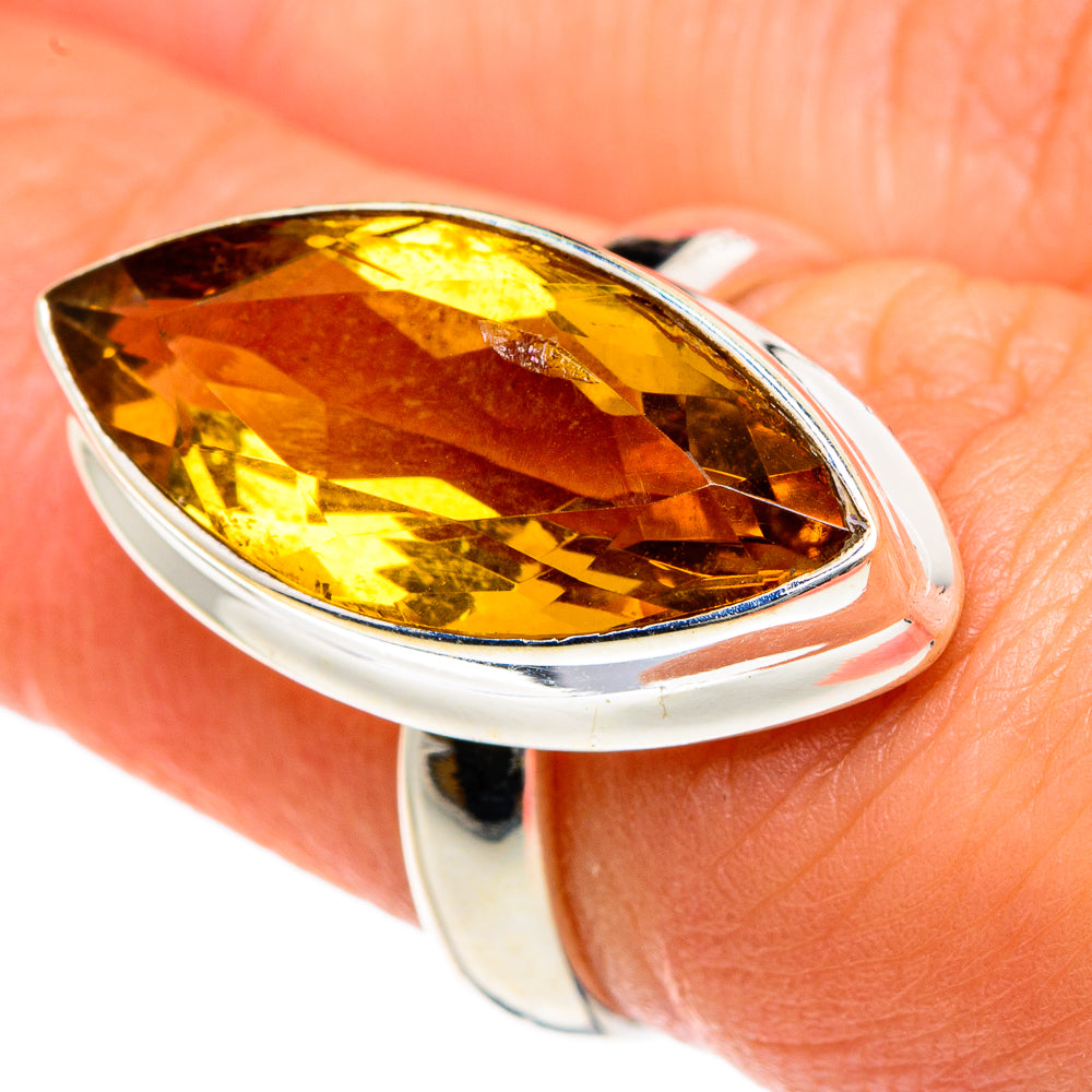 Mandarin Citrine Rings handcrafted by Anasilvercos - RING83699