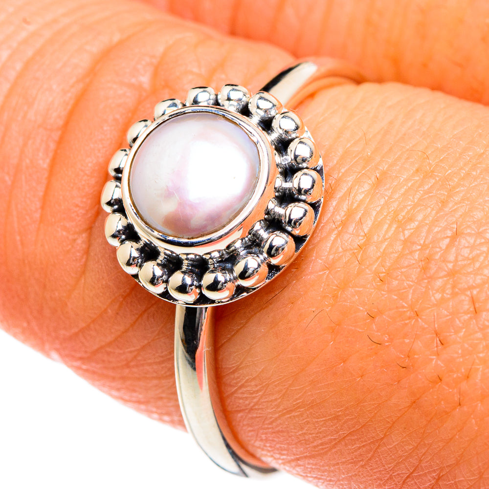 Cultured Pearl Rings handcrafted by Anasilvercos - RING83716