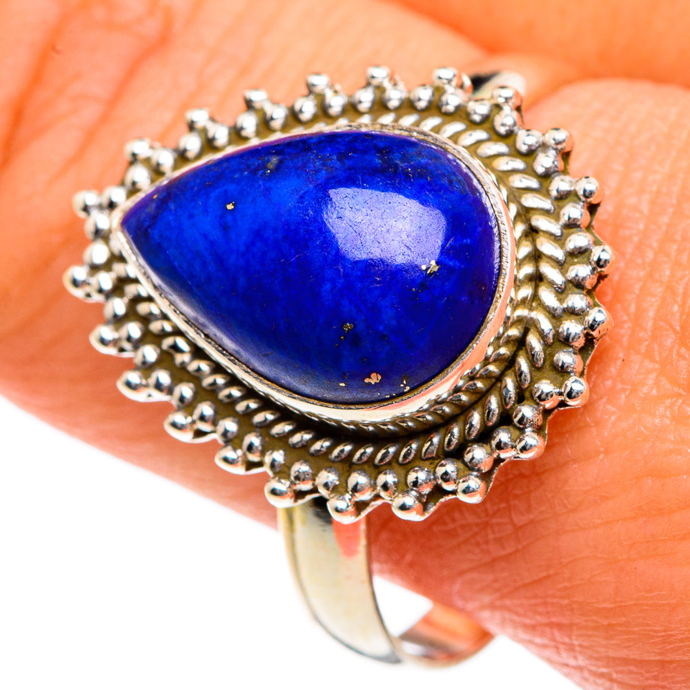 Lapis Lazuli Rings handcrafted by Anasilvercos - RING83724