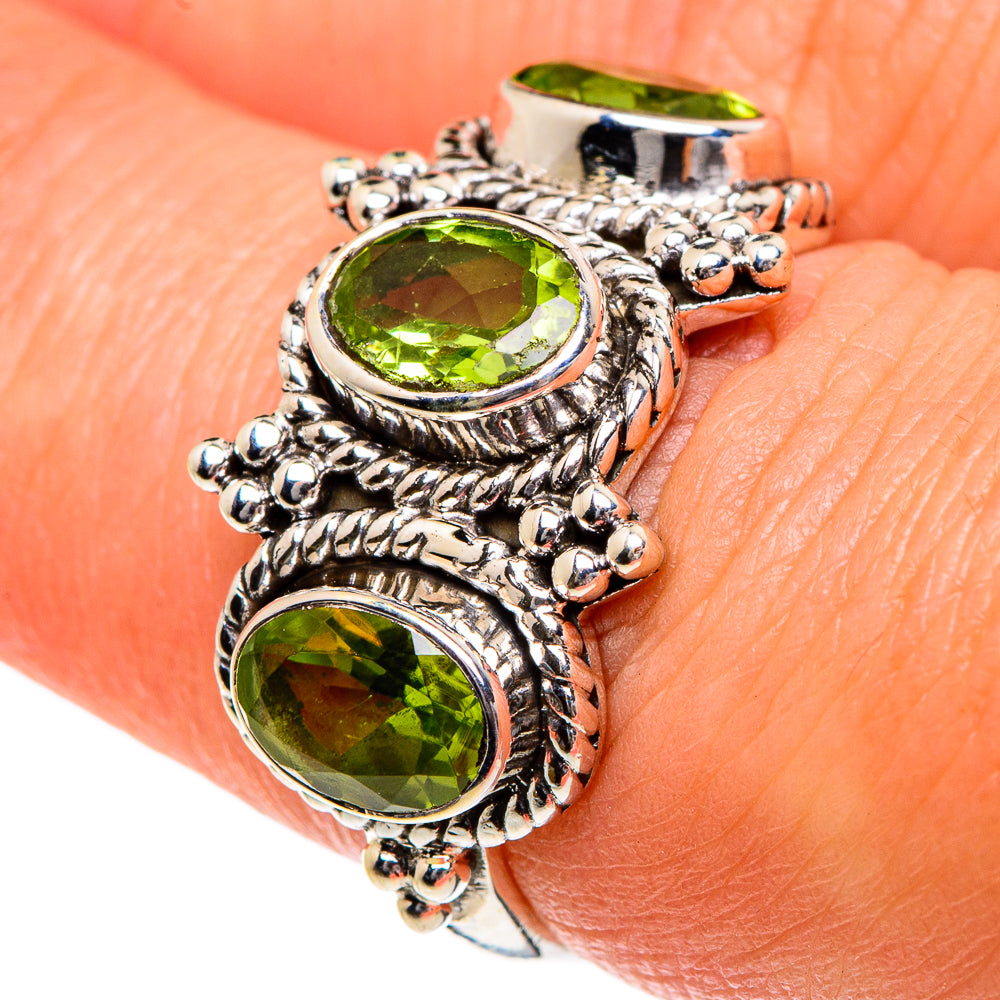 Peridot Rings handcrafted by Anasilvercos - RING83732