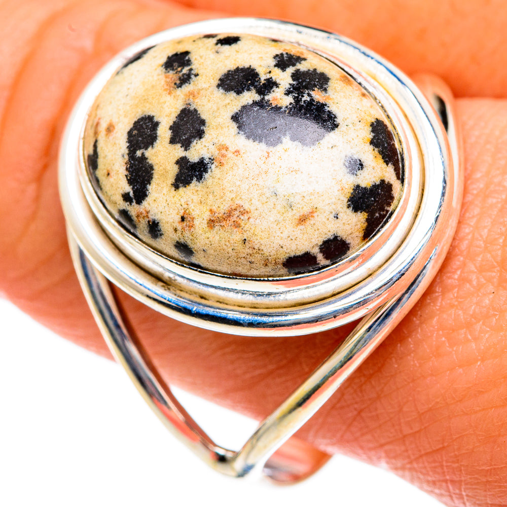 Dalmatian Jasper Rings handcrafted by Anasilvercos - RING83737