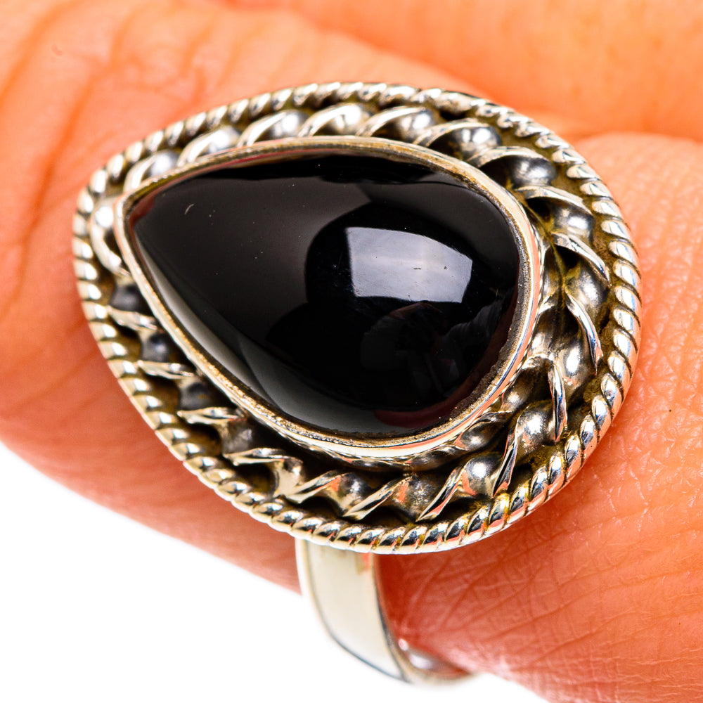 Black Onyx Rings handcrafted by Anasilvercos - RING83754
