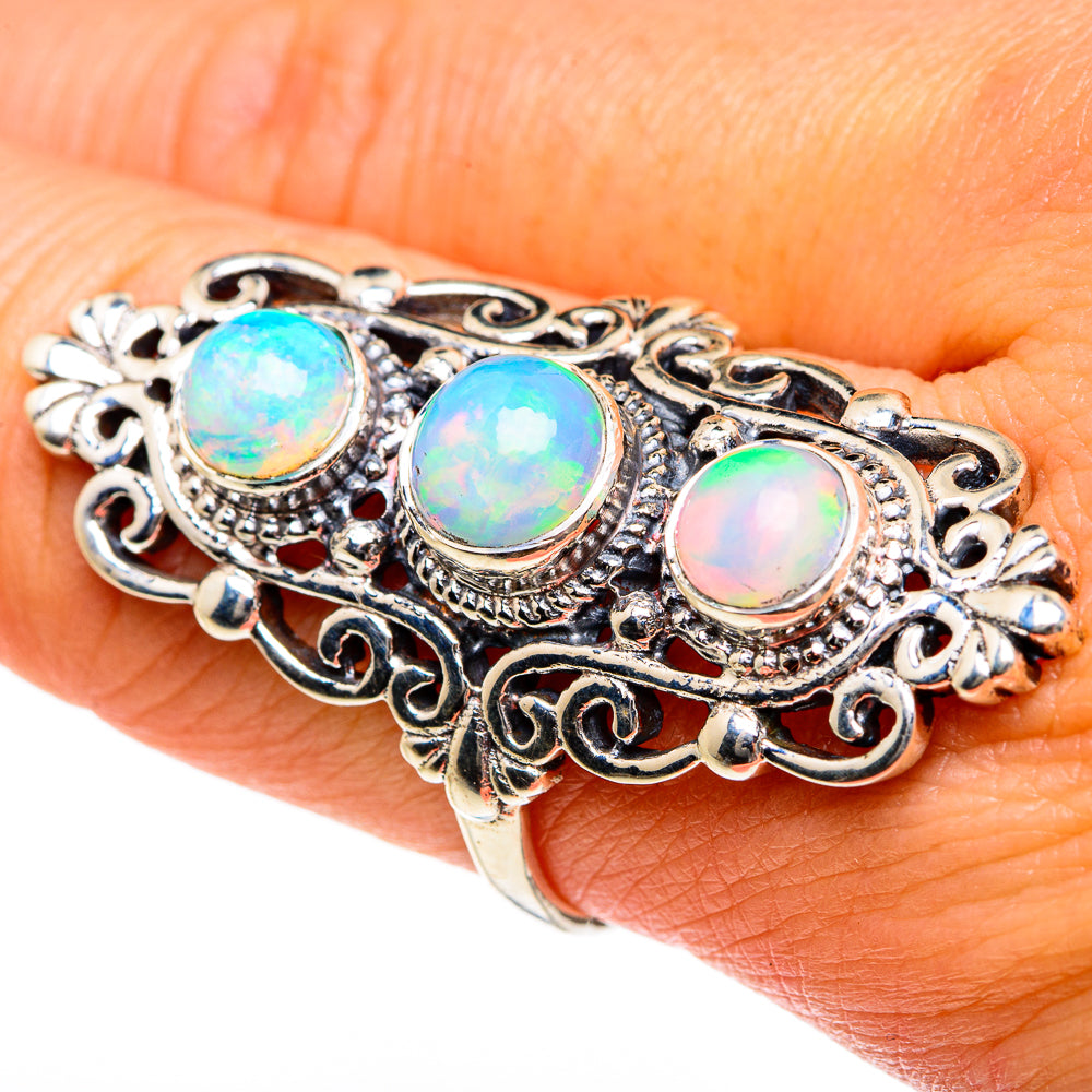 Ethiopian Opal Rings handcrafted by Anasilvercos - RING83764