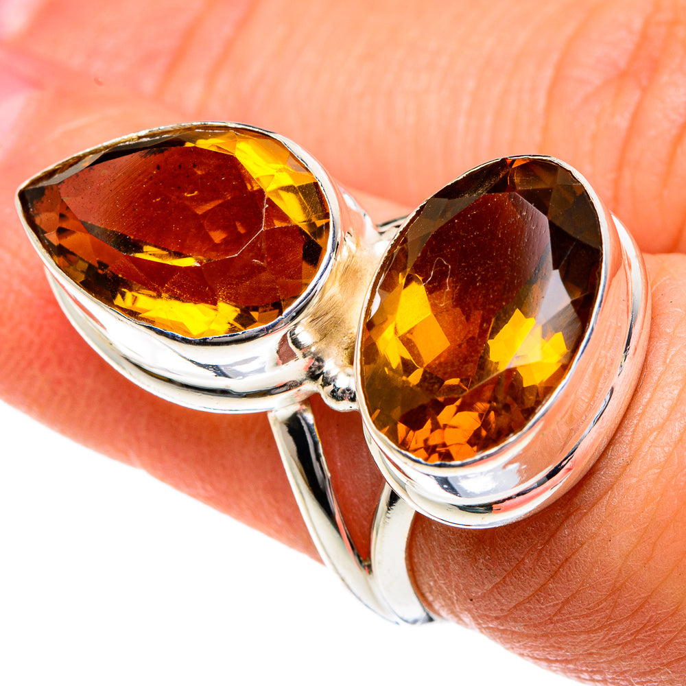 Mandarin Citrine Rings handcrafted by Anasilvercos - RING83783