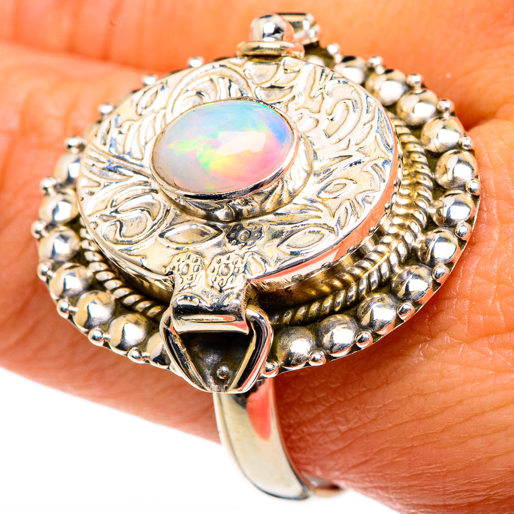 Ethiopian Opal Rings handcrafted by Anasilvercos - RING83796