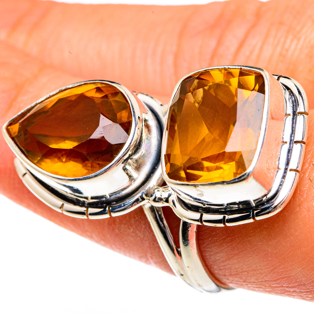 Mandarin Citrine Rings handcrafted by Anasilvercos - RING83817