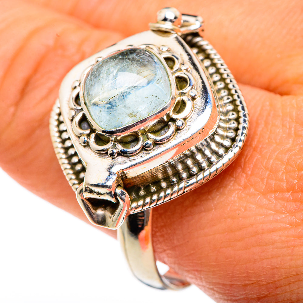 Aquamarine Rings handcrafted by Anasilvercos - RING83836