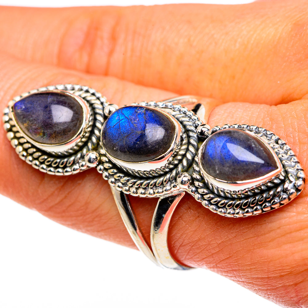 Labradorite Rings handcrafted by Anasilvercos - RING83839