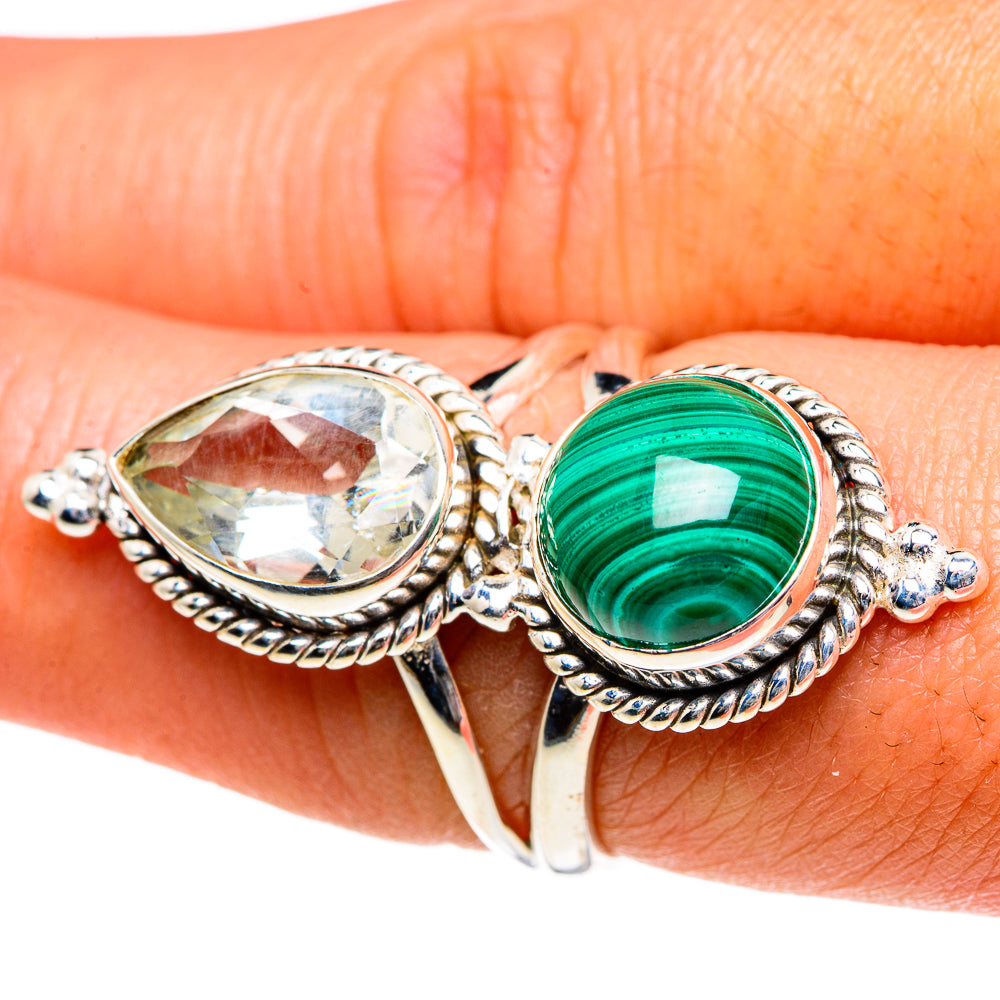 Malachite Rings handcrafted by Anasilvercos - RING83844