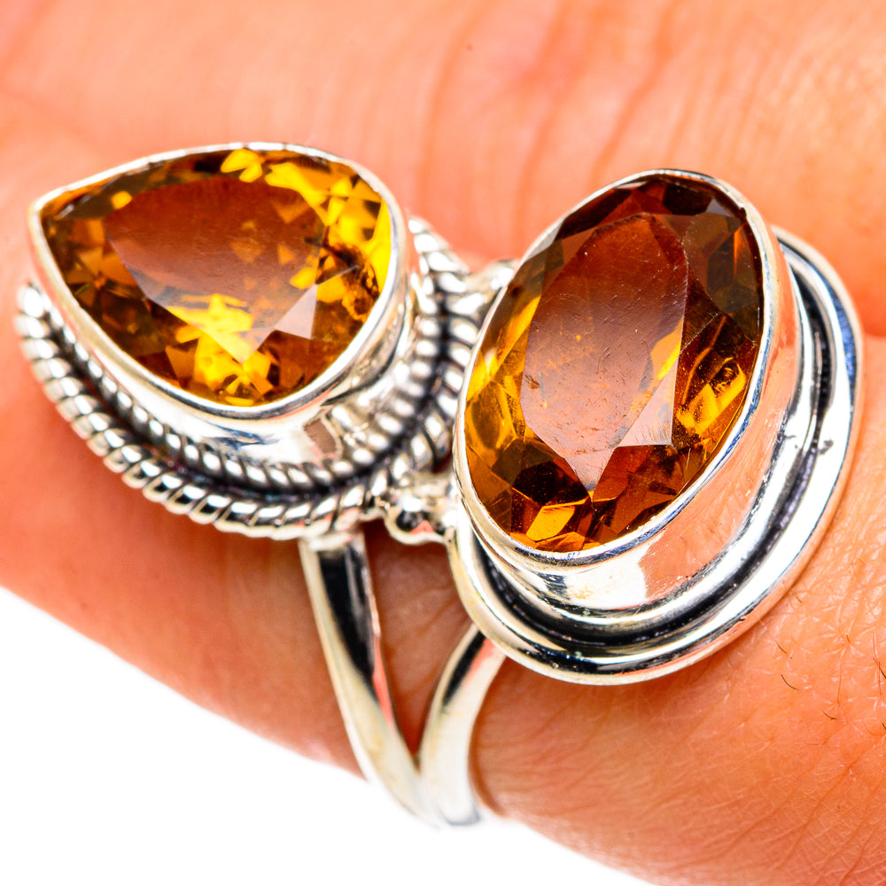 Mandarin Citrine Rings handcrafted by Anasilvercos - RING83851