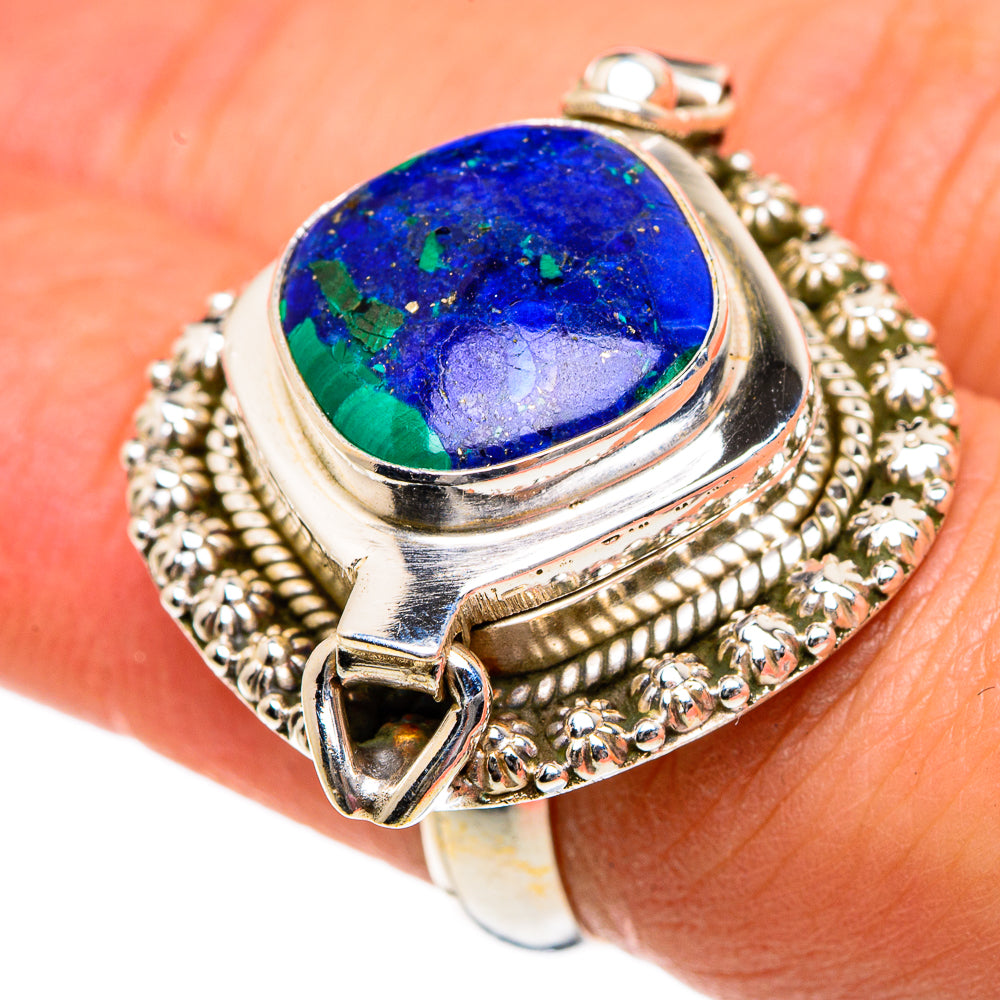 Azurite Rings handcrafted by Anasilvercos - RING83855