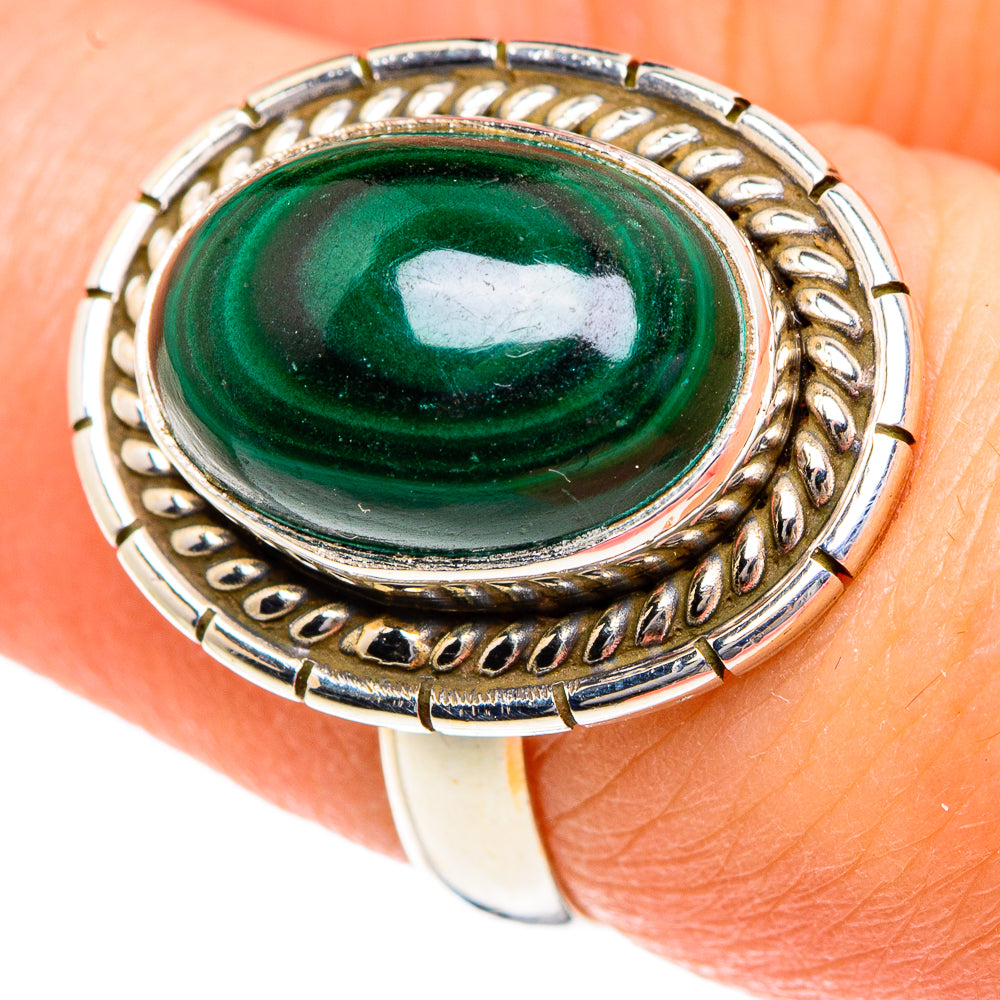 Malachite Rings handcrafted by Anasilvercos - RING83868