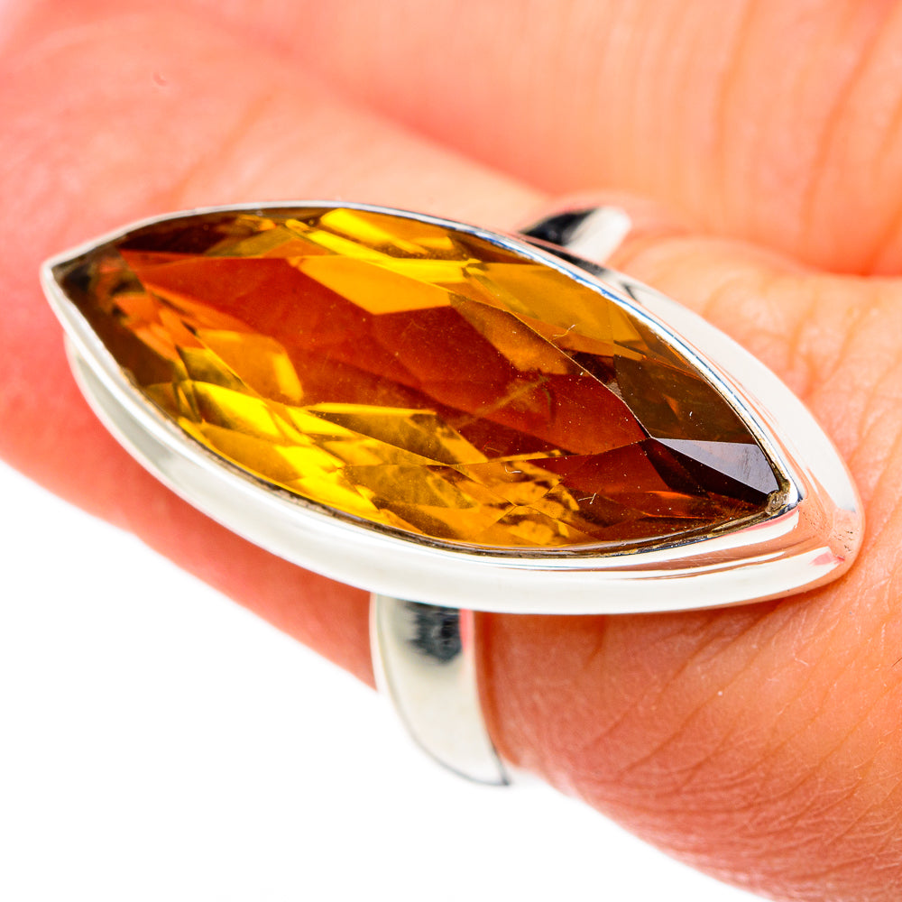 Mandarin Citrine Rings handcrafted by Anasilvercos - RING83874
