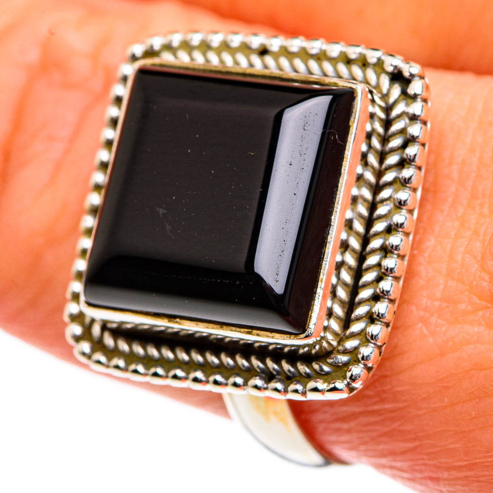 Black Onyx Rings handcrafted by Anasilvercos - RING83885