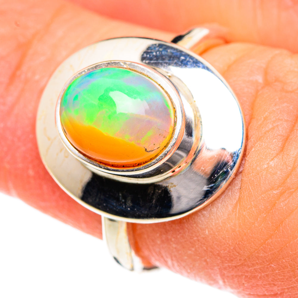 Ethiopian Opal Rings handcrafted by Anasilvercos - RING83892
