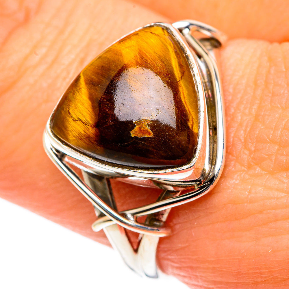 Tiger Eye Rings handcrafted by Anasilvercos - RING83906