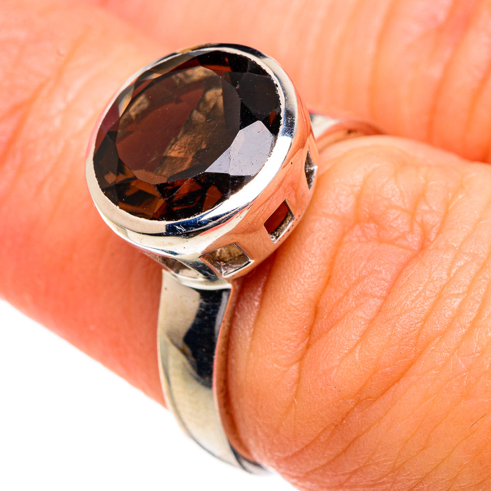 Smoky Quartz Rings handcrafted by Anasilvercos - RING83908