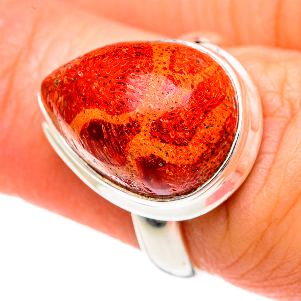 Sponge Coral Rings handcrafted by Anasilvercos - RING83912