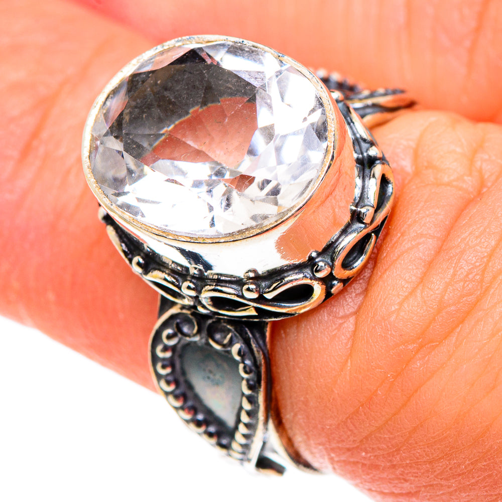 White Quartz Rings handcrafted by Anasilvercos - RING83927
