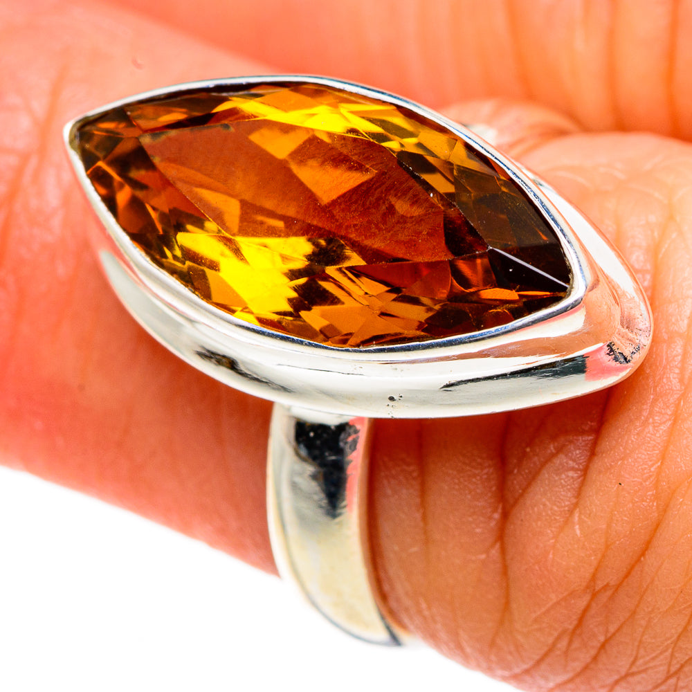 Mandarin Citrine Rings handcrafted by Anasilvercos - RING83948