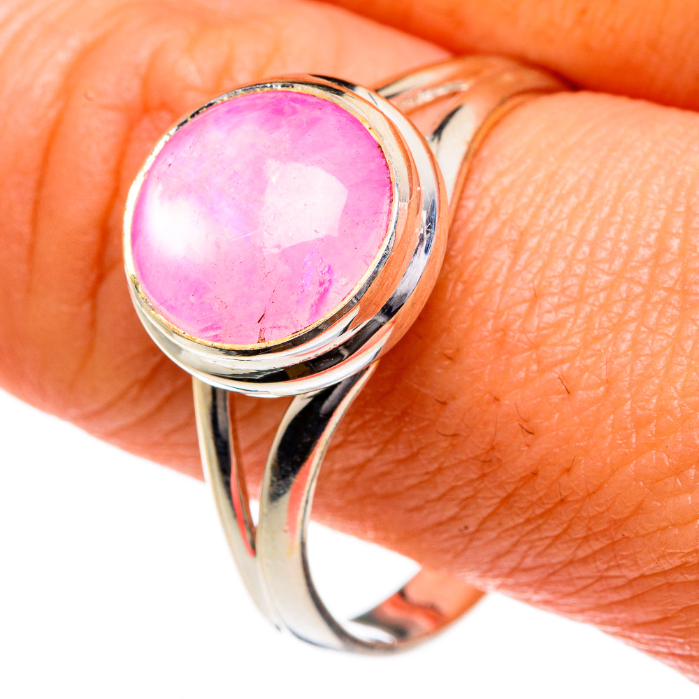 Pink Moonstone Rings handcrafted by Anasilvercos - RING83955