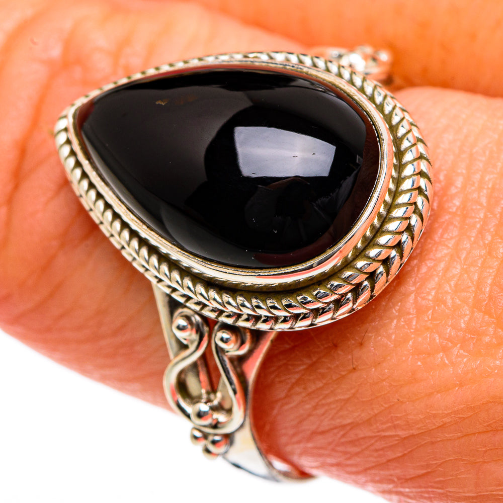 Black Onyx Rings handcrafted by Anasilvercos - RING83961