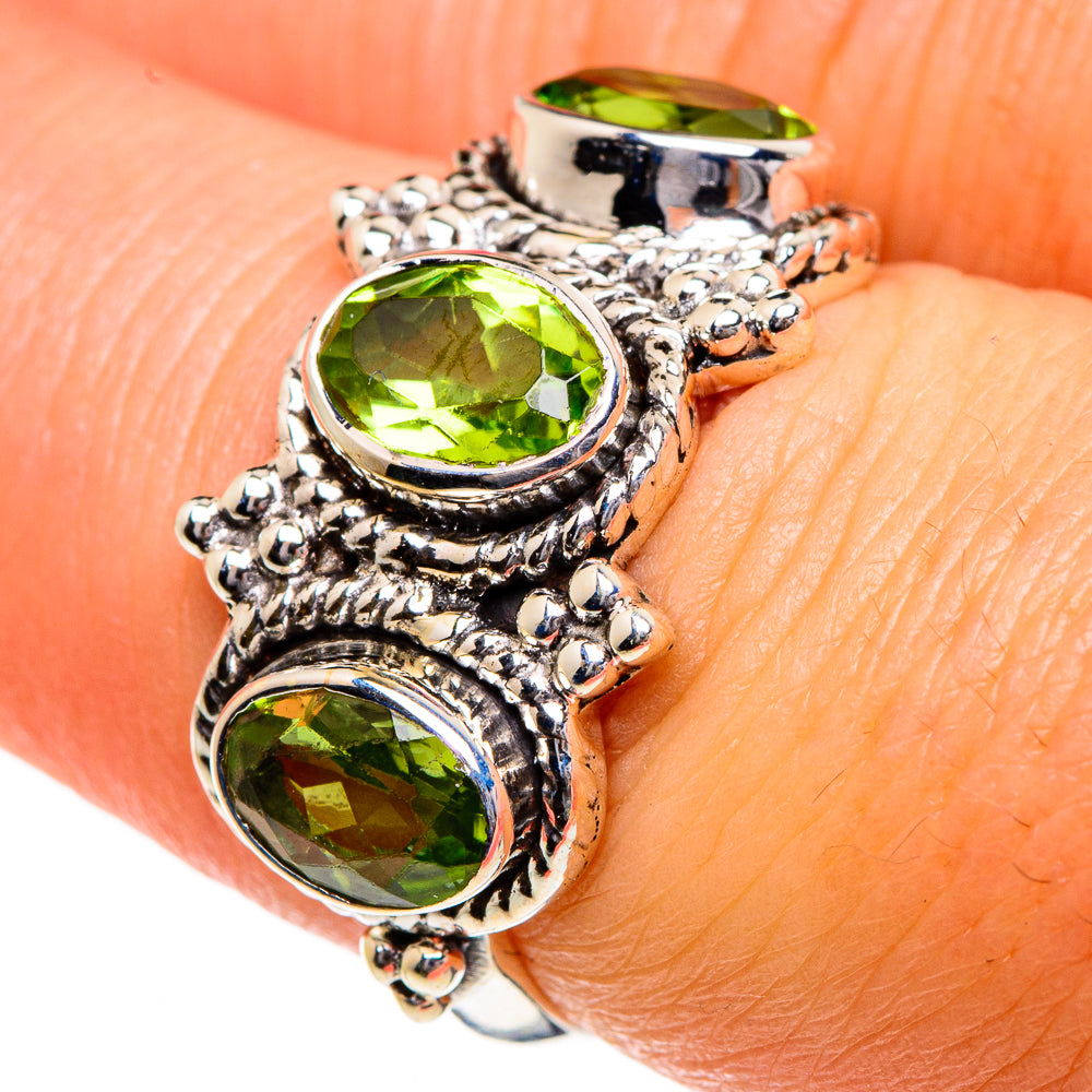 Peridot Rings handcrafted by Anasilvercos - RING83978