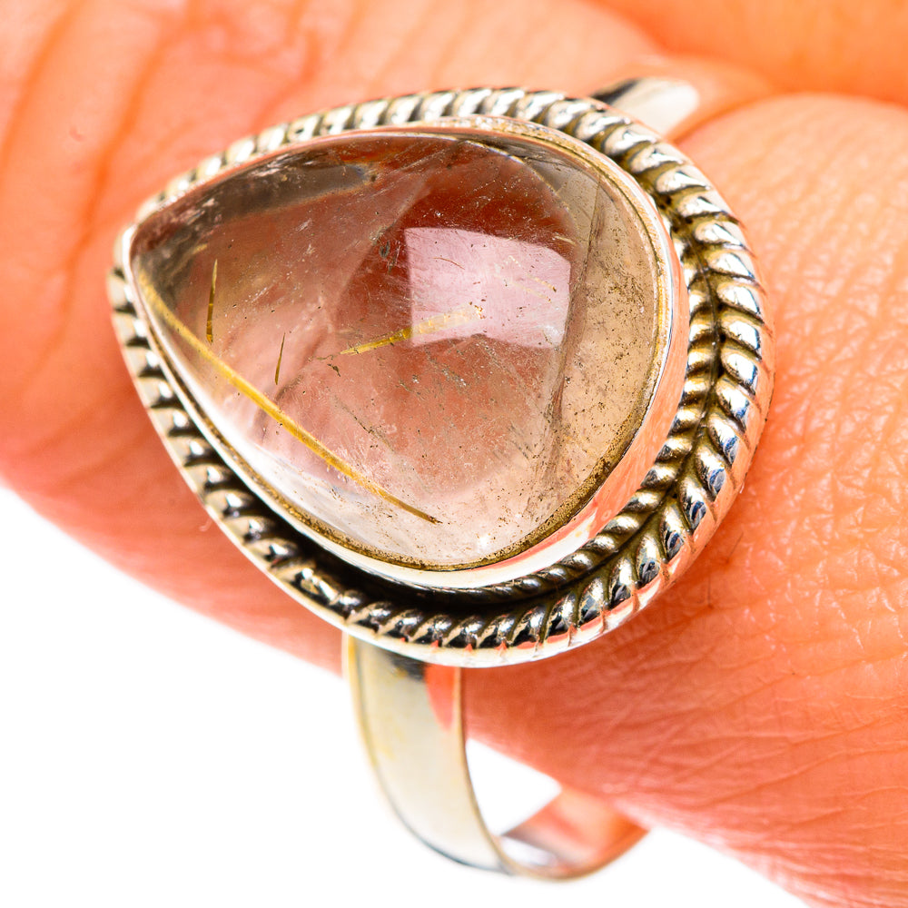 Rutilated Quartz Rings handcrafted by Anasilvercos - RING83997