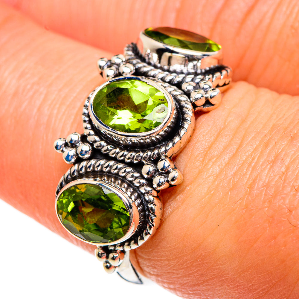 Peridot Rings handcrafted by Anasilvercos - RING84018