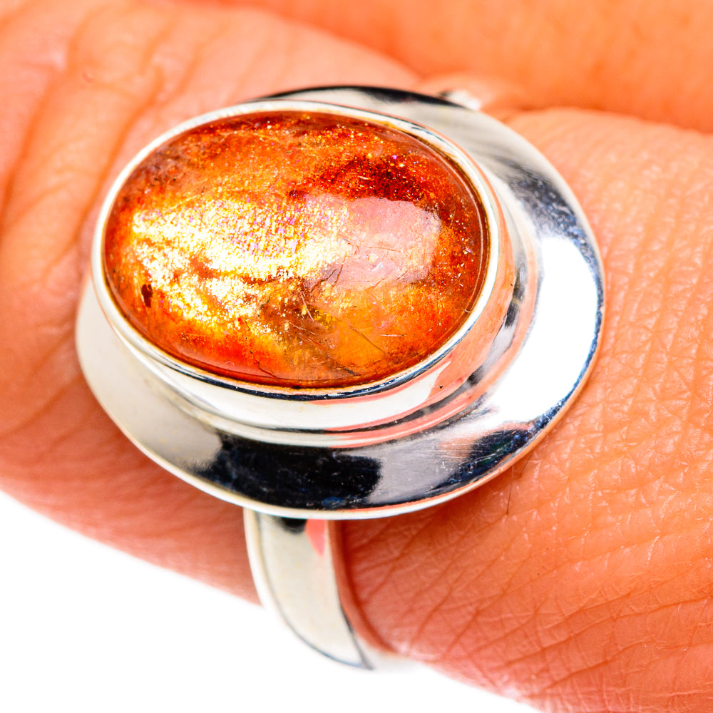Sunstone Rings handcrafted by Anasilvercos - RING84027