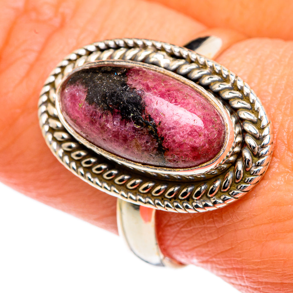 Rhodonite Rings handcrafted by Anasilvercos - RING84068