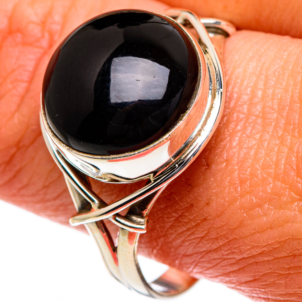 Black Onyx Rings handcrafted by Anasilvercos - RING84074