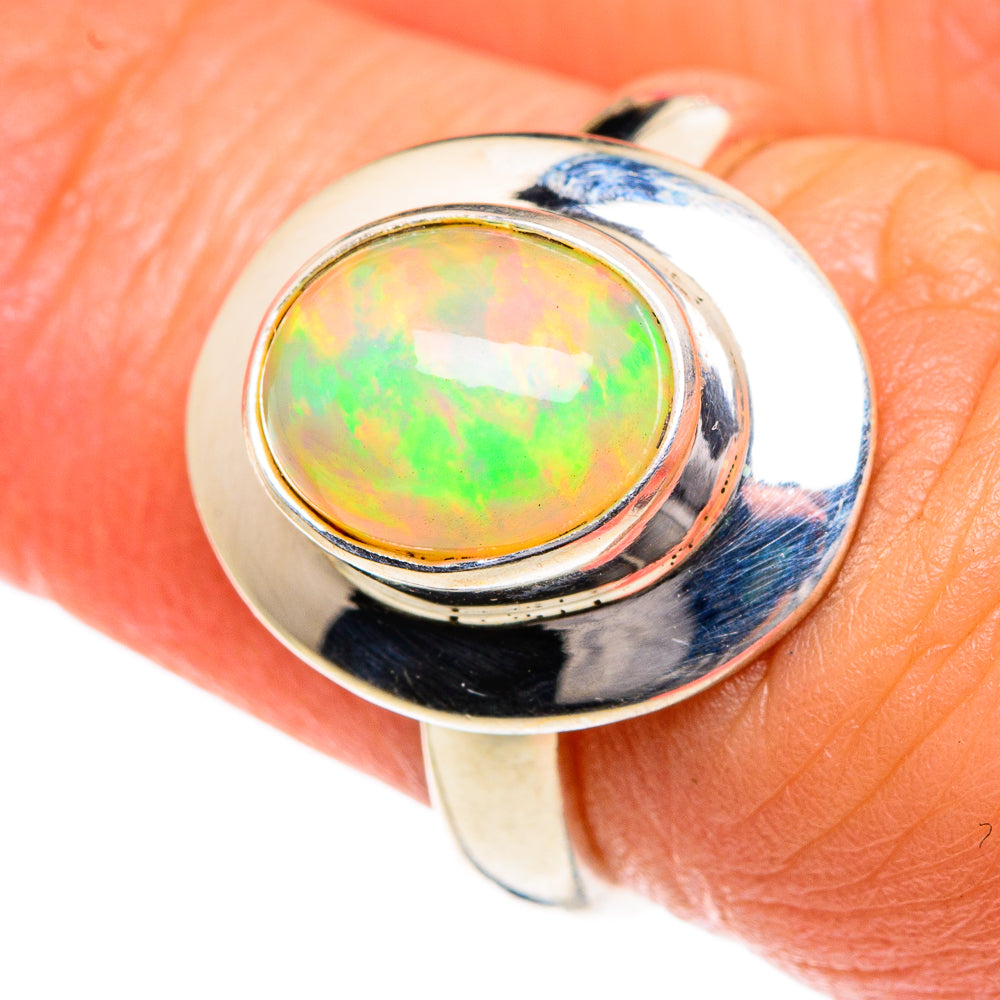 Ethiopian Opal Rings handcrafted by Anasilvercos - RING84081