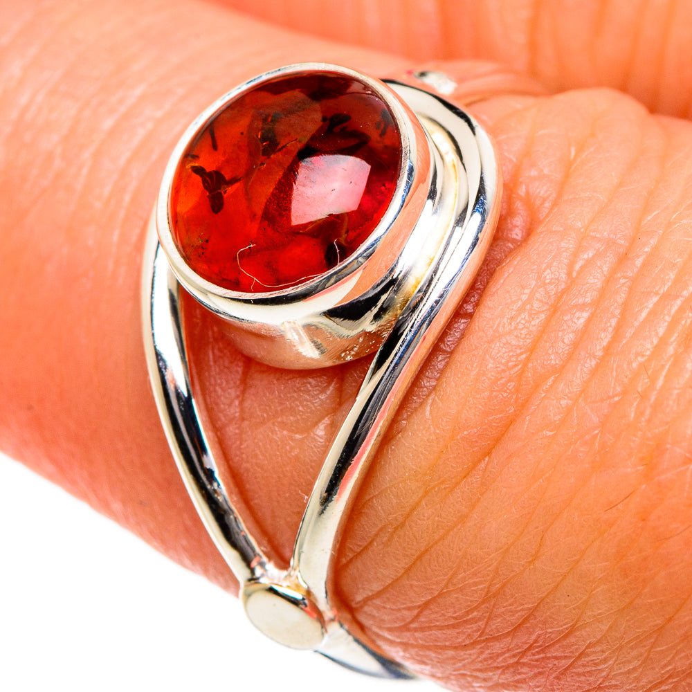 Baltic Amber Rings handcrafted by Anasilvercos - RING84106