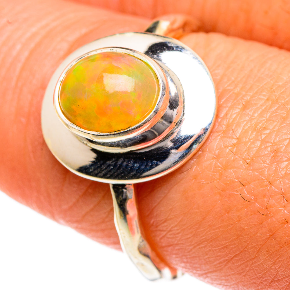 Ethiopian Opal Rings handcrafted by Anasilvercos - RING84123