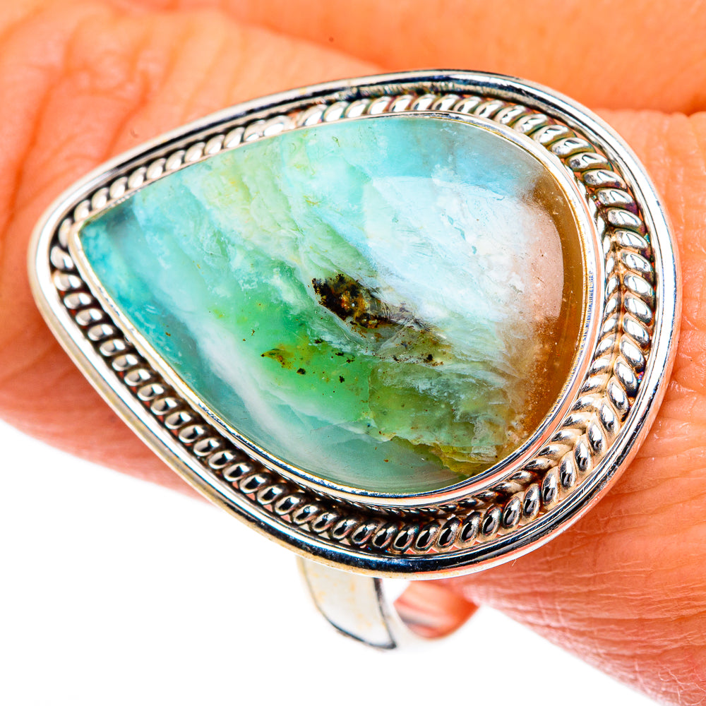 Peruvian Opal Rings handcrafted by Anasilvercos - RING84131