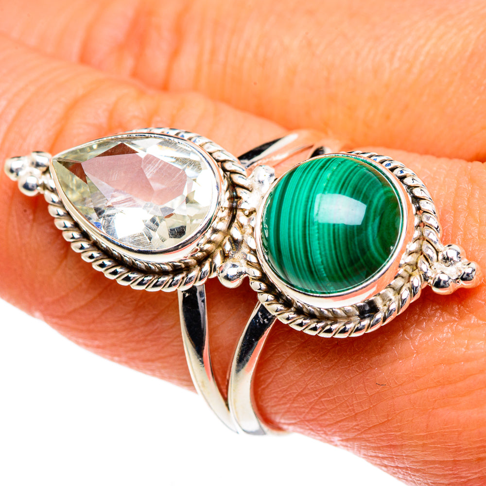 Malachite Rings handcrafted by Anasilvercos - RING84136